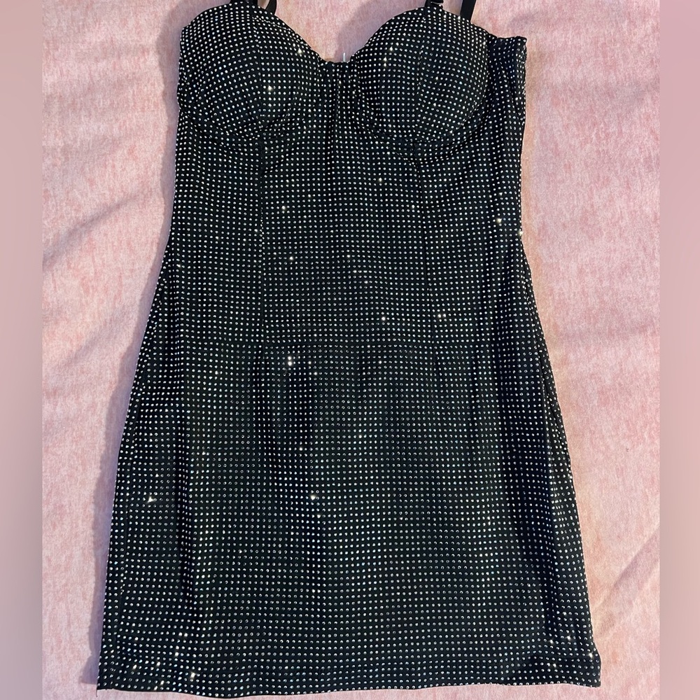Windsor Rhinestone Mini Dress 💋ྀིྀི